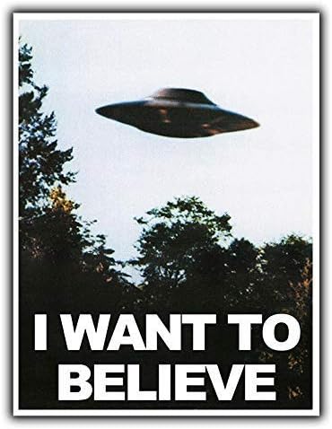 Vintage Collectible Signs - ป้ายโลหะดีบุกVINTAGE I Want to Believe In