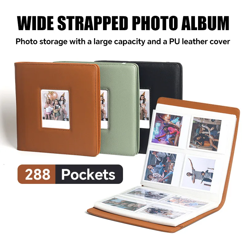 Polaroid Photo Album - อัลบั้มภาพถ่ายขนาดใหญ่ 288 ช่อง | หนัง PU