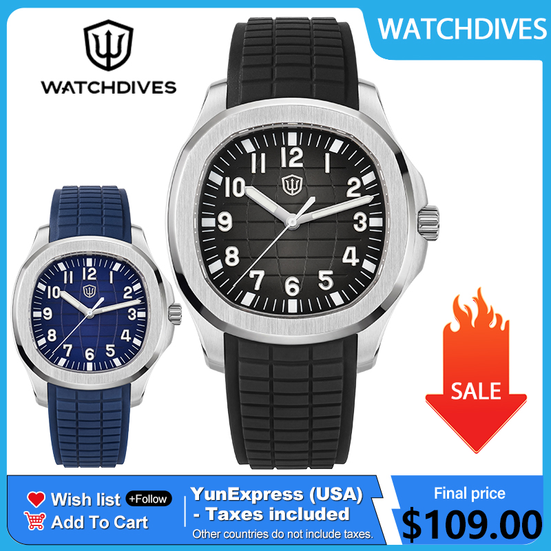 Vintage Watch Collecting - Watchdives WD008 38 มมนาฬิกาดำน้ำสำหรับผู้ชาย VH31 สวีป