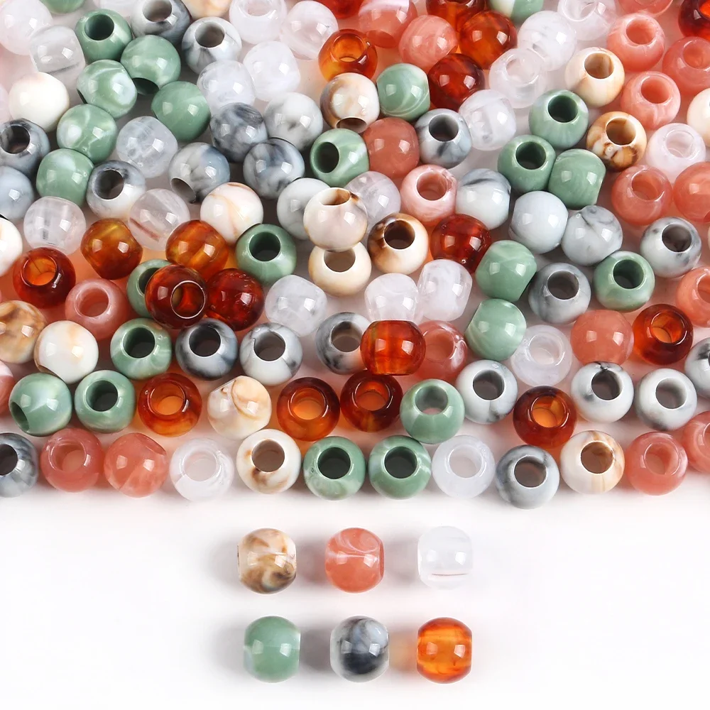Vintage Collectible Marbles - 20 ชิ้นขนาดใหญ่ 12 มิลลิเมตรรูรูปแบบหินอ่อนลูกปัด Spacer รอบ
