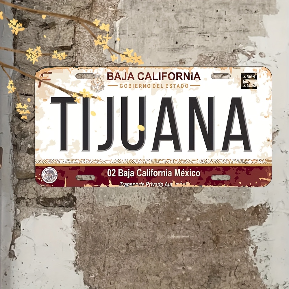 Vintage Collectible Signs - ป้ายโลหะวินเทจสไตล์เม็กซิกัน - ขนาด 15.24x30.48 ซม. ลายบาฮา