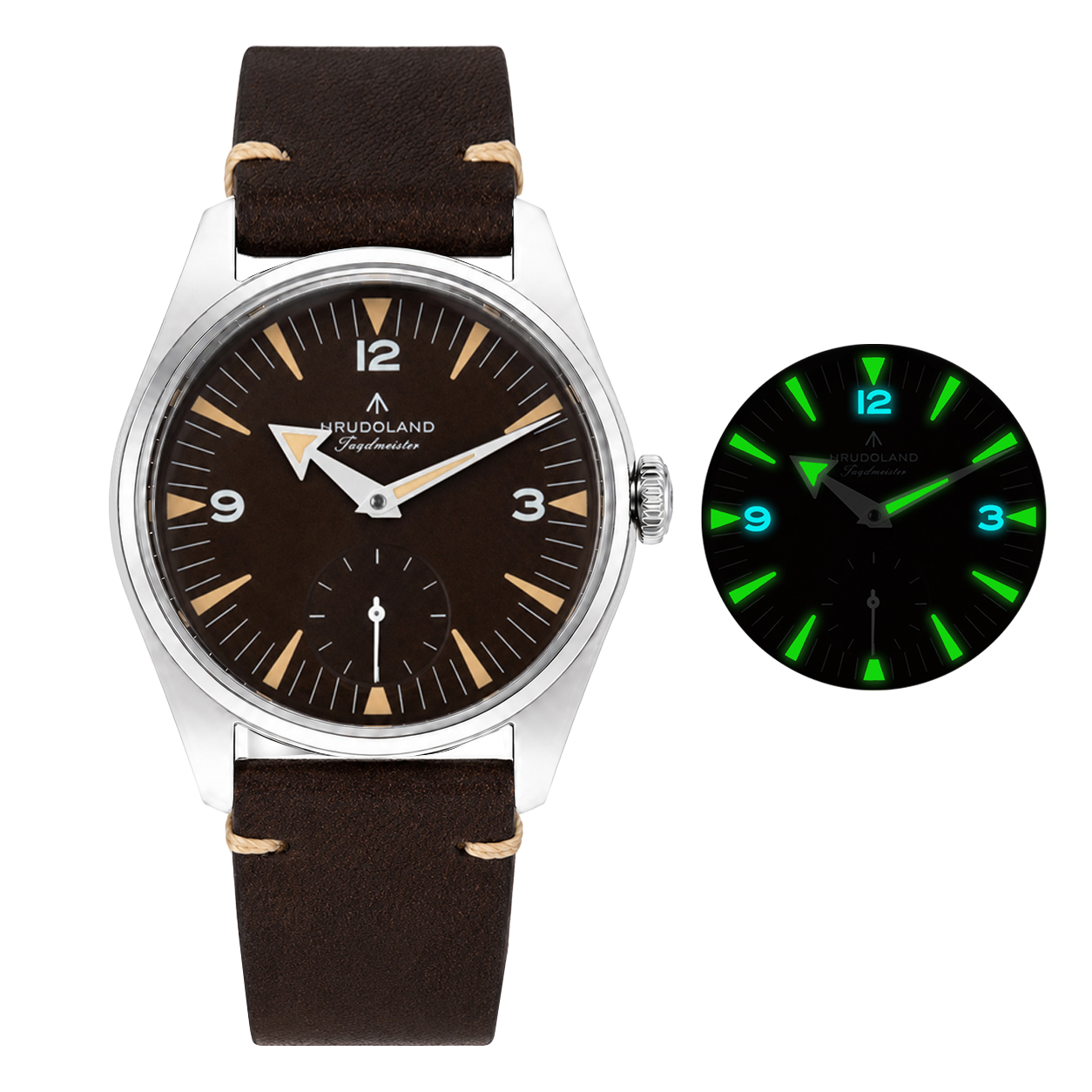 Vintage Watch Collecting - HRUODLAND นาฬิกาผู้ชายสไตล์ Vintage Field Watch เข็ม
