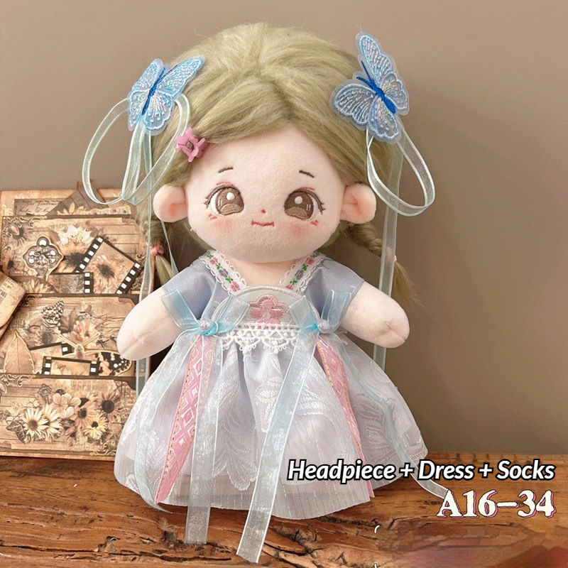 ชุดฮันฝูสไตล์จีนสำหรับตุ๊กตาผ้ - Vintage Collectible Clothing บทวิจารณ์และราคา
