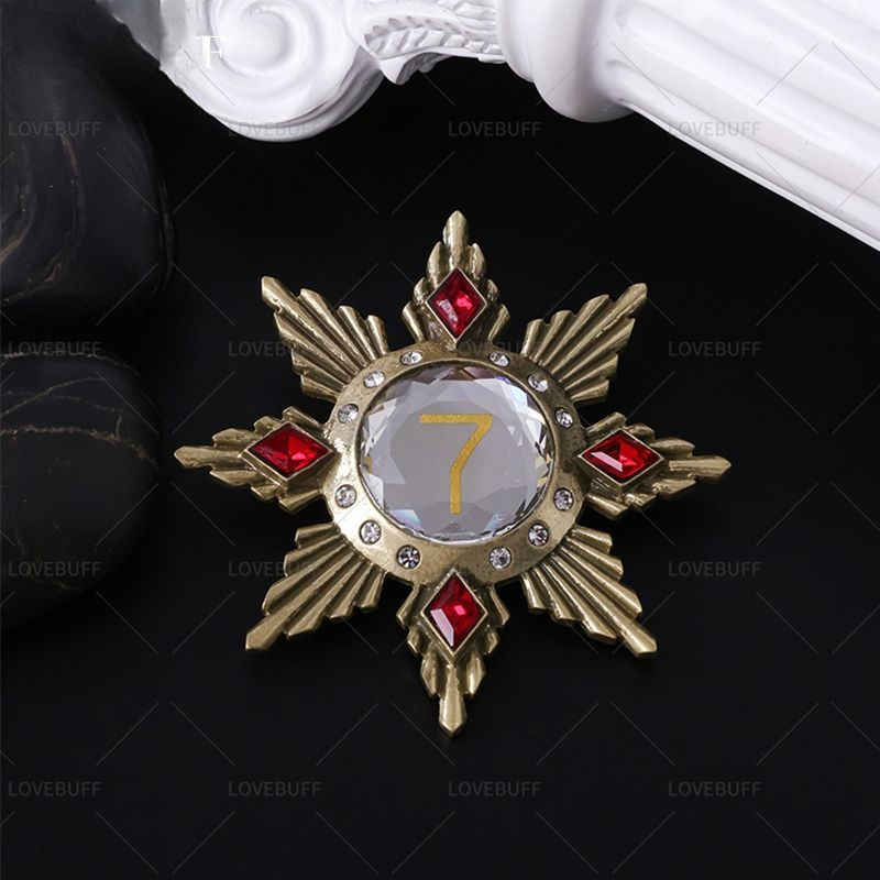 เข็มกลัดรูปดาวสีทองหมายเลข 7 ป - Vintage Collectible Clothing บทวิจารณ์และราคา