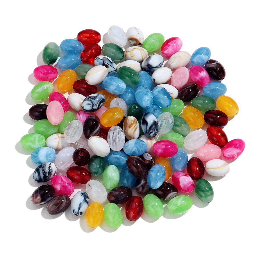ลูกปัดอะคริลิกรูปวงรีหลากสีลาย - Vintage Collectible Marbles บทวิจารณ์และราคา