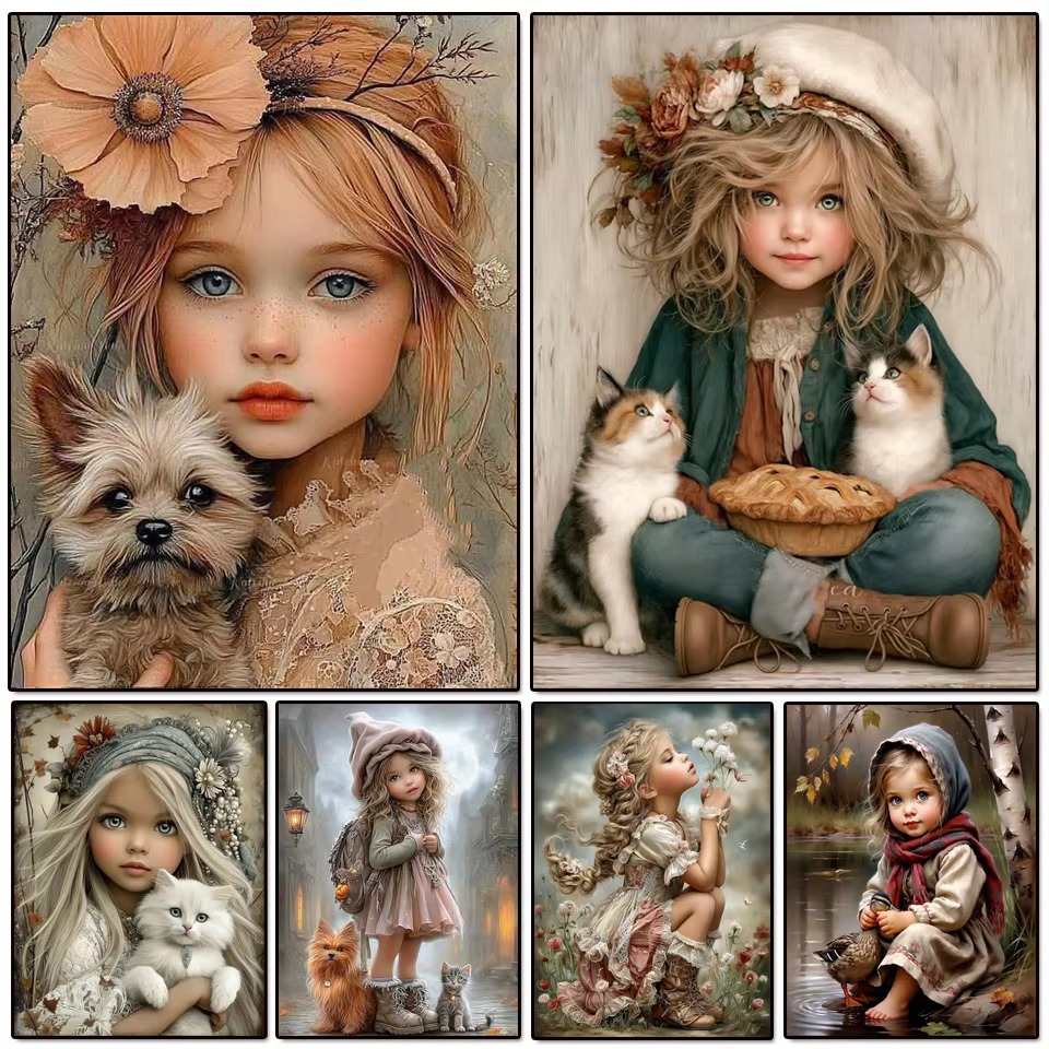 ภาพวาดเพชร IY ลายตัวละครชนบทวิ - Vintage Cartoon Collectible บทวิจารณ์และราคา