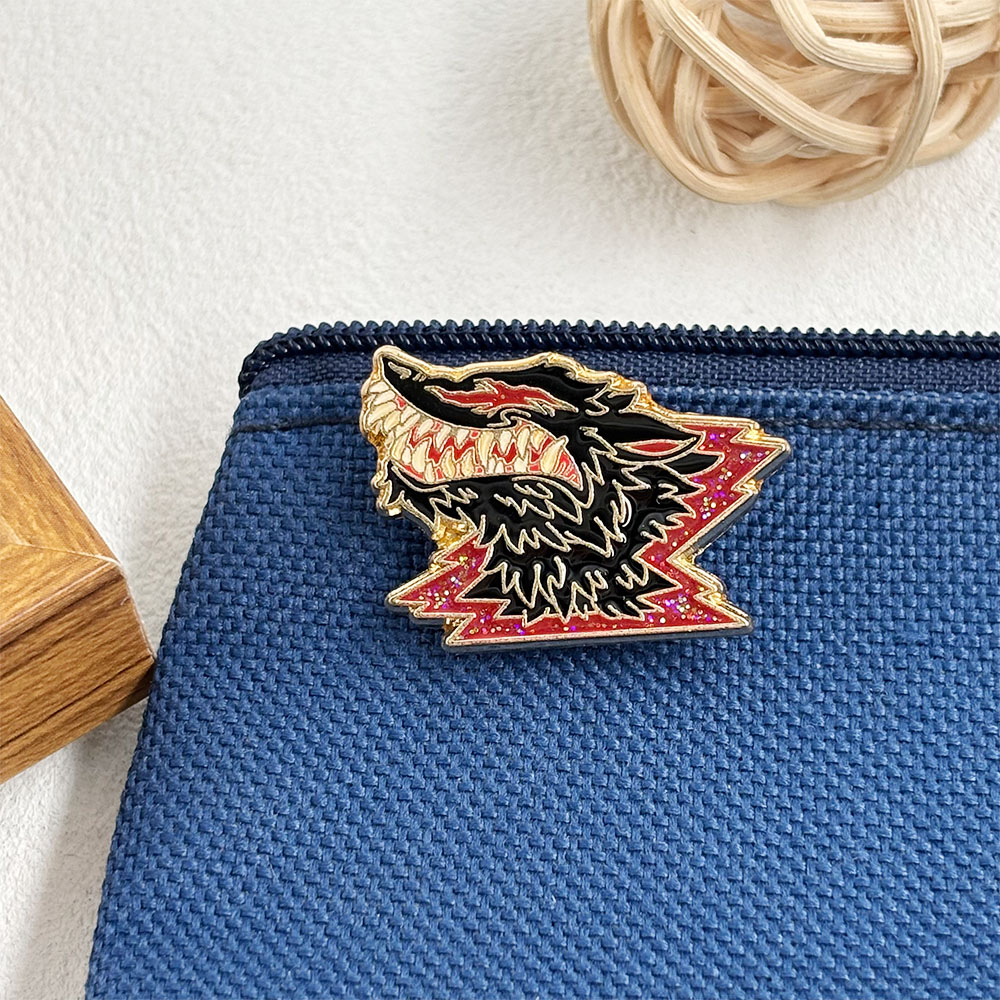 เข็มกลัดโลหะรูปหมาป่ามีเขา, ตร - Vintage Collectible Clothing บทวิจารณ์และราคา