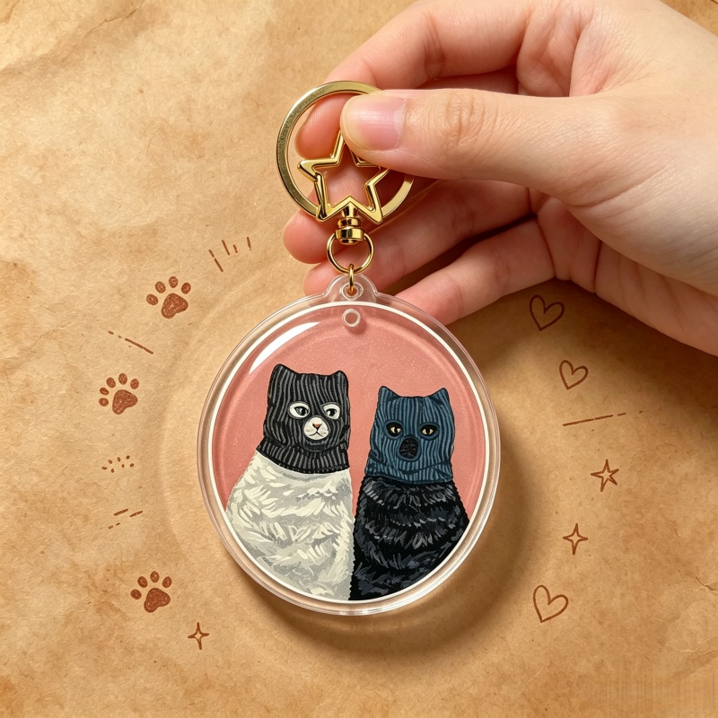 พวงกุญแจอะคริลิกรูปแมว Serial  - Vintage Cartoon Collectible บทวิจารณ์และราคา