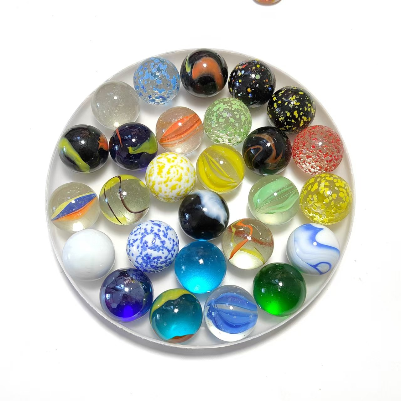 ลูกแก้วสีขนาด 16 มม. 25 มม. 35 - Vintage Collectible Marbles บทวิจารณ์และราคา