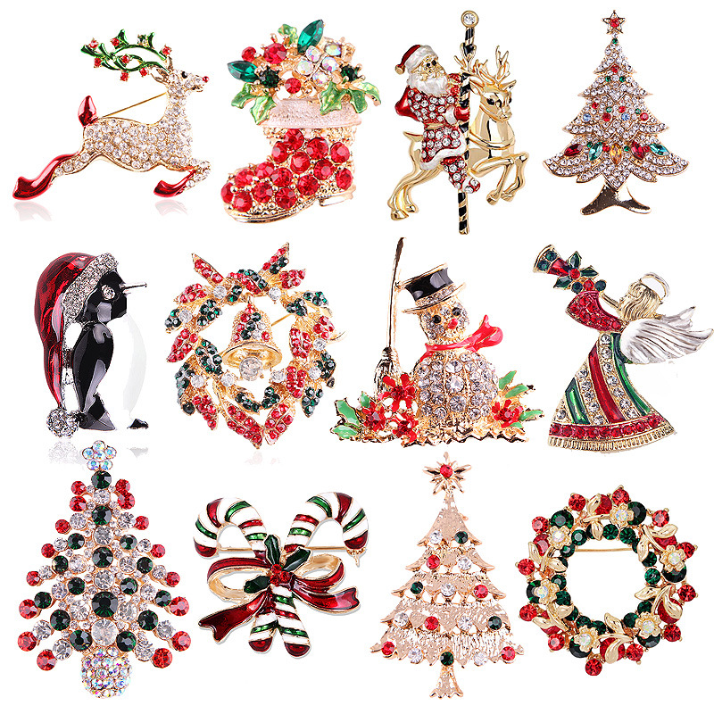 คอลเลกชันเข็มกลัดคริสต์มาสประด - Vintage Collectible Clothing บทวิจารณ์และราคา