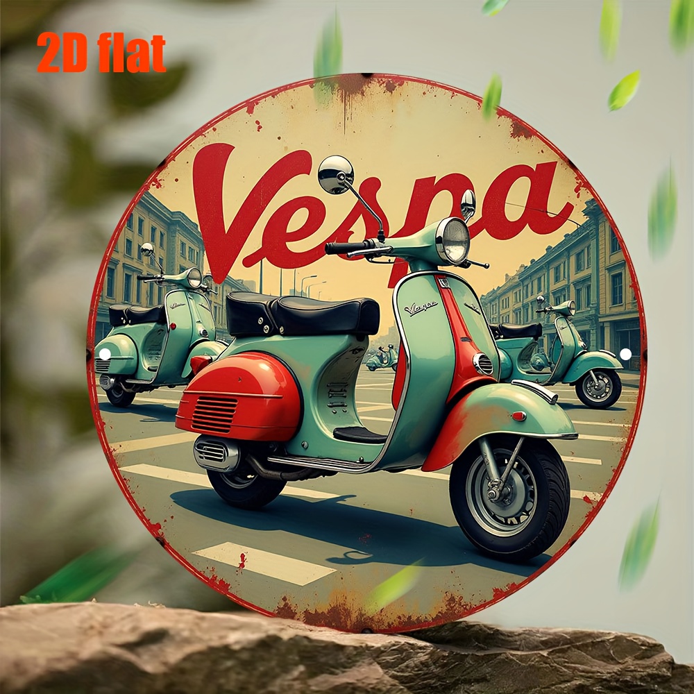 งานศิลปะติดผนังโลหะรูปทรงสกู๊ต - Vintage Collectible Signs บทวิจารณ์และราคา