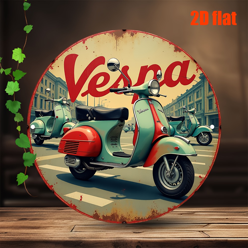 งานศิลปะติดผนังโลหะรูปทรงสกู๊ต - Vintage Collectible Signs บทวิจารณ์และราคา