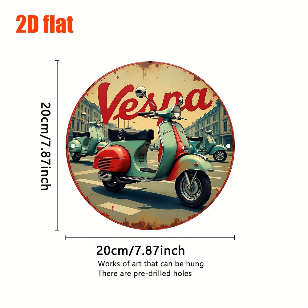 งานศิลปะติดผนังโลหะรูปทรงสกู๊ต - Vintage Collectible Signs บทวิจารณ์และราคา